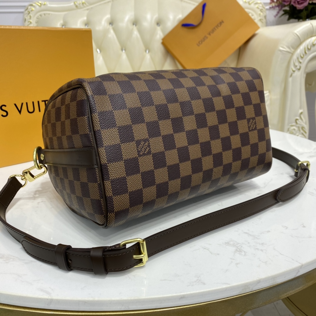 Louis Vuitton SPEEDY BANDOULIERE 25 Damier Ebene Handbag N41368 